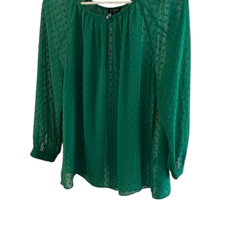 Green Sheer Women's Top